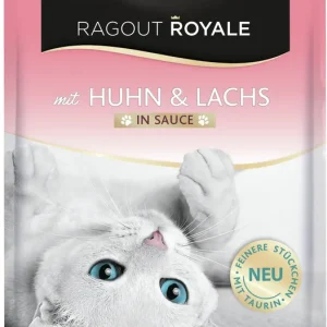Sparpaket 22 x 100 g Miamor Ragout Royale mit Huhn & Lachs in Sauce Katzen Nassfutter Markenware